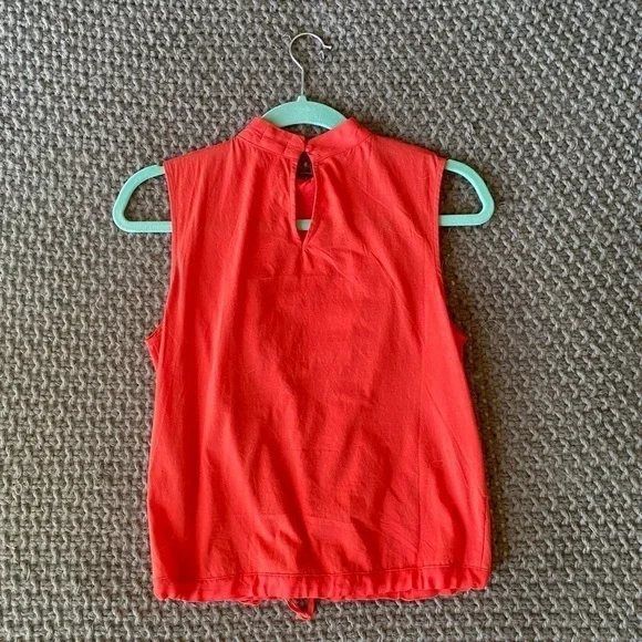 Anthropologie Tiny Emma Orange Lace Ruffle Tank in Sz XS - Picture 6 of 10